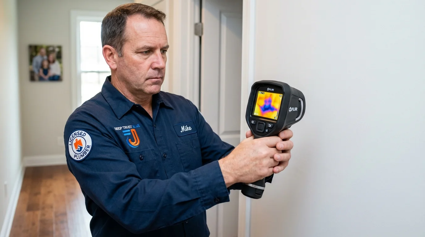 Thermal imaging leak detection by Johns Plumbing LLC in Norris City